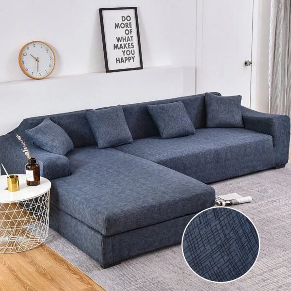 housse de canapé extensible à motifs croisés pour canapé, set entier pour sofa