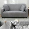 housse de canapé extensible à motifs croisés pour canapé, set entier pour sofa