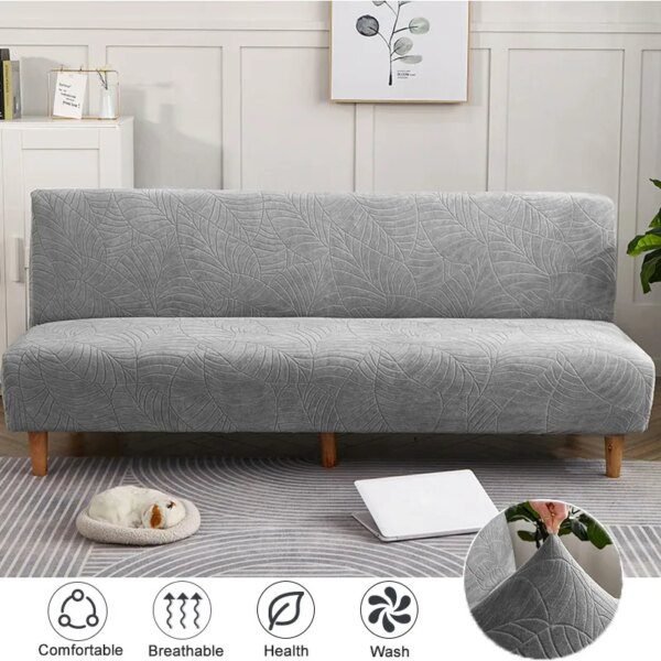 Housse clic clac extensible pour canapé et lit, en Jacquard, lavable, pour salon, Futon, moderne, pour maison, hôtel