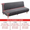 Housse clic clac extensible pour canapé et lit, en Jacquard, lavable, pour salon, Futon, moderne, pour maison, hôtel