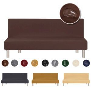 Housse clic clac de canapé-lit imperméable sans accoudoir élastique housse de canapé