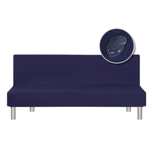 Housse clic clac de canapé-lit imperméable sans accoudoir élastique housse de canapé