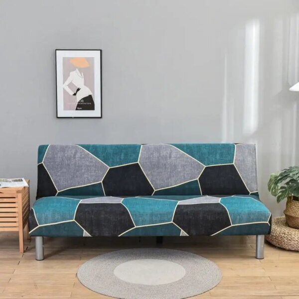 Housse clic clac extensible pour canapé-lit