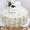 Nappe de jardin en coton et lin imprimé de petites fleurs