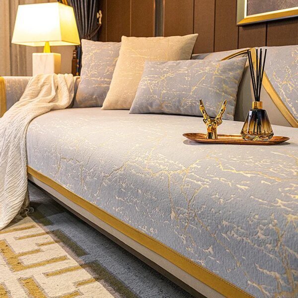 Housse de canapé en cuir de luxe, nordique, moderne