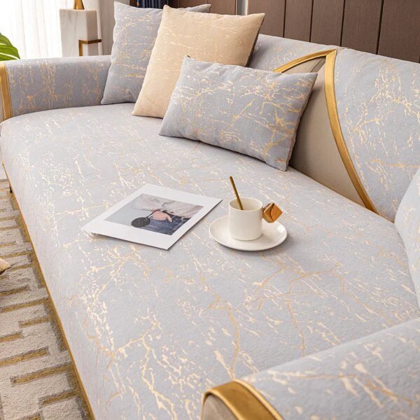 Housse de canapé en cuir de luxe, nordique, moderne