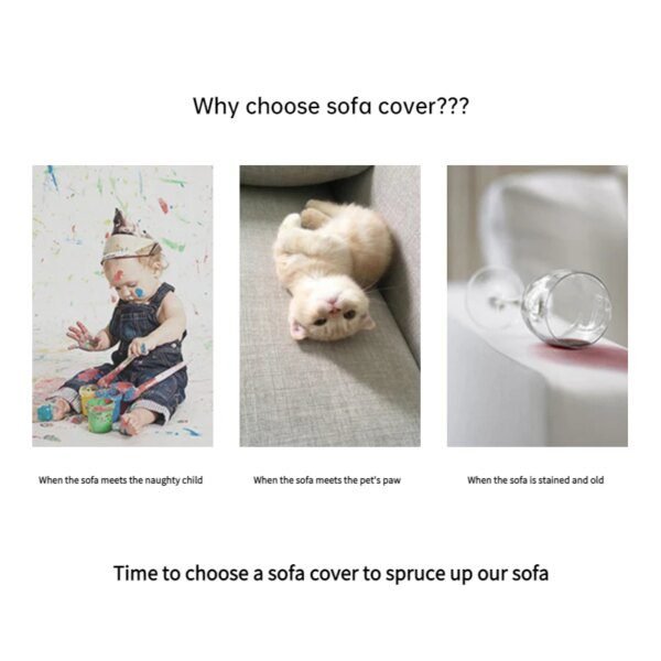 Housse de canapé extensible et fauteuil 1/2/3/4 places, canapé en forme de L