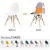 Housse de chaise à coque de couleur unie, extensible, housse de chaise à dossier court