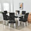 housse de chaise Extensible À Motifs Couvertures de Chaise De Salle À Manger Lot de 1