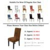 housse de chaise Extensible À Motifs Couvertures de Chaise De Salle À Manger Lot de 1