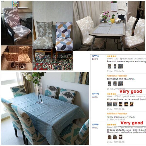 Housse de chaise en tissu jacquard, couvre-siège de taille universelle