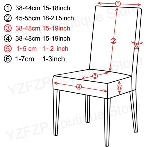Housse de chaise en tissu jacquard, couvre-siège de taille universelle