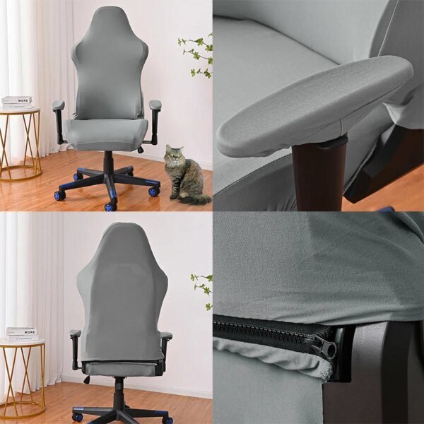 Housse de chaise de bureau en Spandex, couvre-chaise de jeu