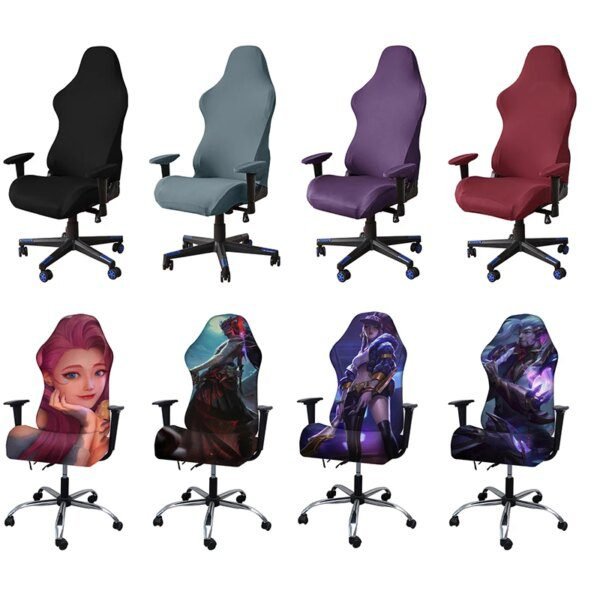 Housse de chaise de bureau en Spandex, couvre-chaise de jeu