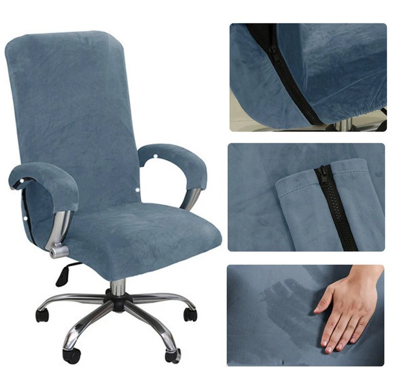 1 ensemble housse de chaise élastique en velours, épais, Internet
