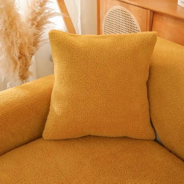 Housse de canapé Serviette de canapé matelassée épaisse en velours d'agneau