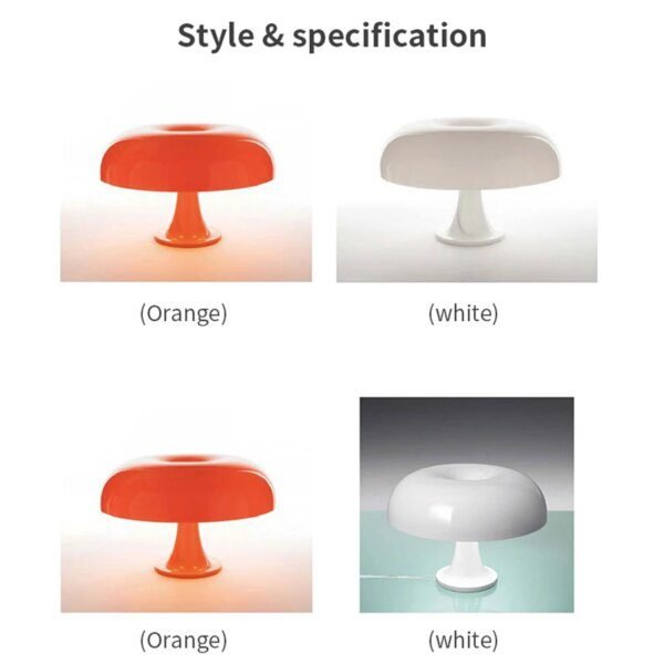 lampe forme champignon , Décoration de Bureau Moderne et Minimaliste