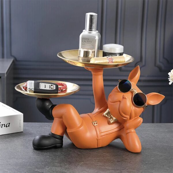 figurine bouledogue français ,accessoires de décoration intérieure