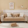 Housse de canapé de coussin de canapé en velours, antidérapante