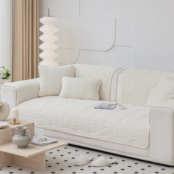 Housse de canapé de coussin pour canapé, en velours