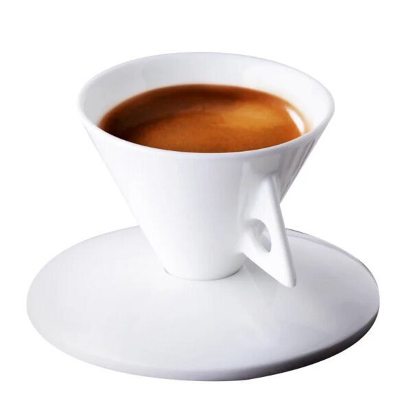 Tasse à Expresso INS Light Luxe – Porcelaine Type Cône