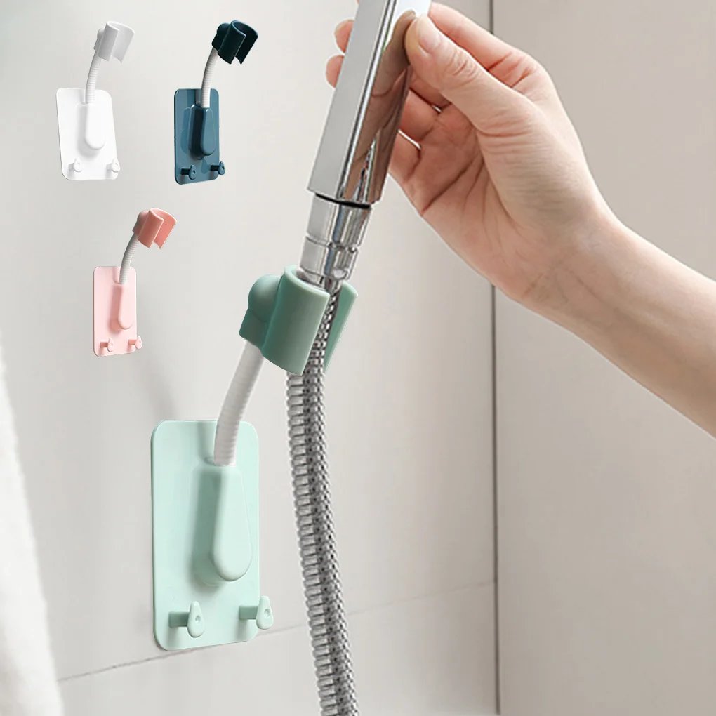 Support de pomme de douche auto-adhésif réglable 360 °