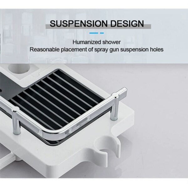 rangement de douche, étagère de salle de bain, poteau de shampooing