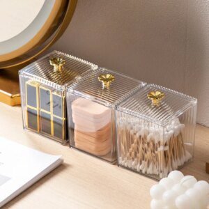 rangement douche multifonction pour coton tiges cosmétiques bijoux