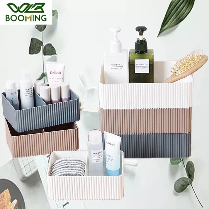 rangement maquillage en plastique pour la maison, le bureau, la salle 