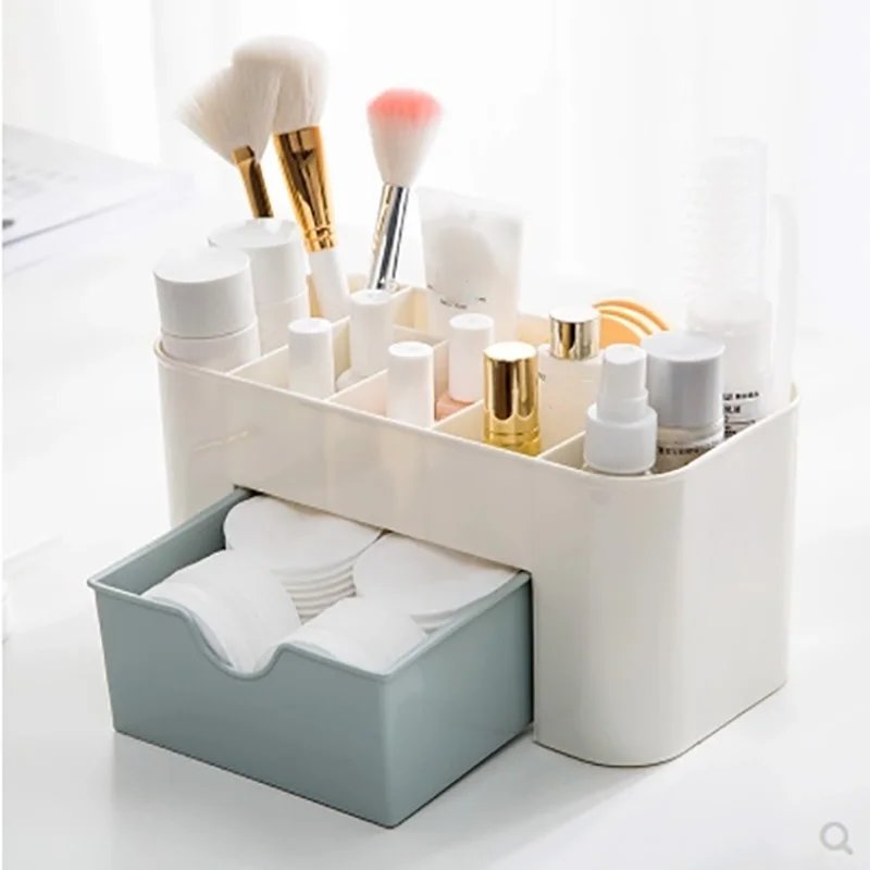 rangement maquillage en plastique acrylique avec tiroir, organisateur 