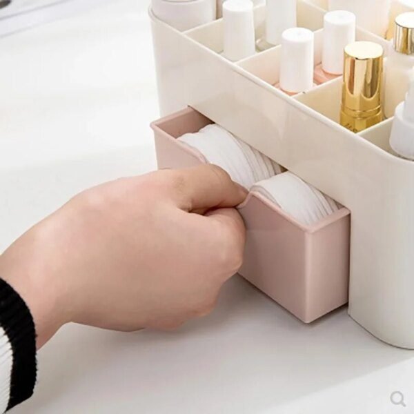 rangement maquillage en plastique acrylique avec tiroir, organisateur de maquillage
