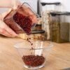 bocaux en verre pour céréales en vrac, organisateurs de cuisine pour garde-manger, bocaux avec couvercle, maison
