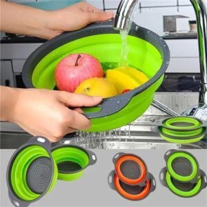 52791-6baac5.jpg Passoire pliable en Silicone, panier de lavage de fruits et légumes