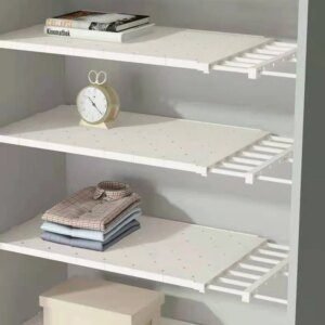 Etagere de rangement réglable, organisateur de placard, étagère murale, support d'armoire