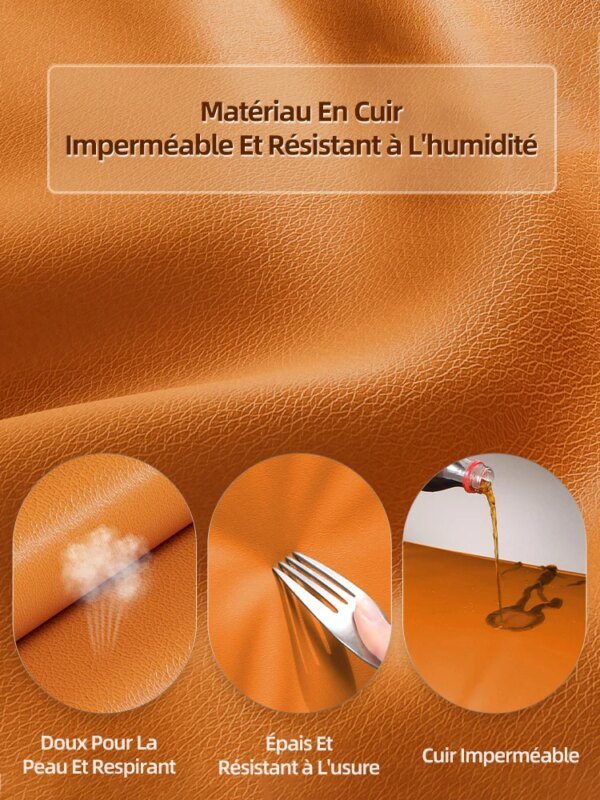 boite de rangement pliable en cuir, grande capacité, pour vêtements