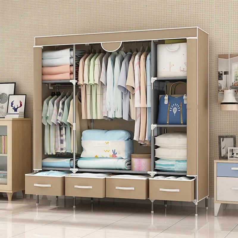 Armoire en tissu Non tissé, placard à café, Portable