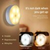 Lampe Led ronde rechargeable USB avec détecteur de mouvement, veilleuse
