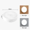 Lampe Led ronde rechargeable USB avec détecteur de mouvement, veilleuse