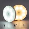 Lampe Led ronde rechargeable USB avec détecteur de mouvement, veilleuse