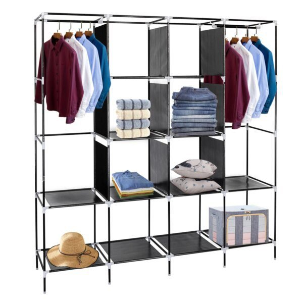 armoire tissu non tissé, armoire de rangement pour vêtements
