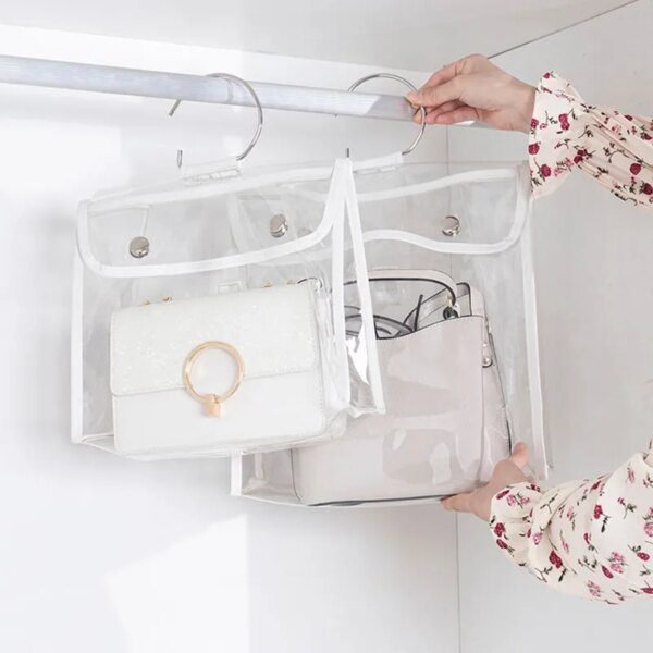 Sac à main Transparent en PVC pour femmes, anti-poussière