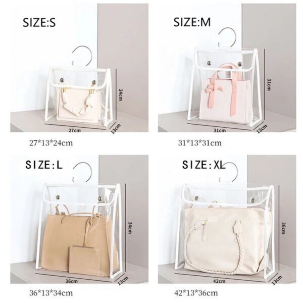 Sac à main Transparent en PVC pour femmes, anti-poussière