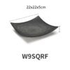 Assiette carrée en plastique, vaisselle de cuisine domestique vaisselle