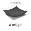 Assiette carrée en plastique, vaisselle de cuisine domestique vaisselle
