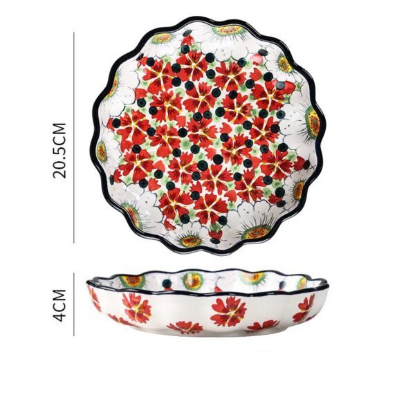 Vaisselle en céramique avec impression créative, bol de petit déjeune
