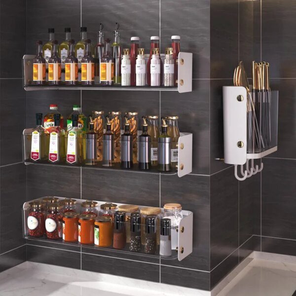 Etagere de rangement pour épices, organisateur de cuisine luxueux