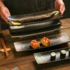 assiette sushi japonaise en céramique, vaisselle de cuisine occidentale