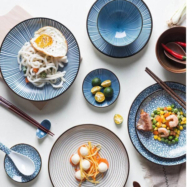 54676-22c375.jpg Assiette japonaise, vente en gros, grande assiette pour restaurant