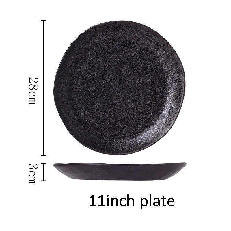 11 Inch Plate Black