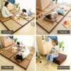 Tatami Japonais Brillant – Coussin de Couchage d’Été